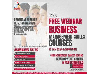 FREE Webinar on Business Management Courses!