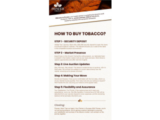 How to Buy Tobacco?